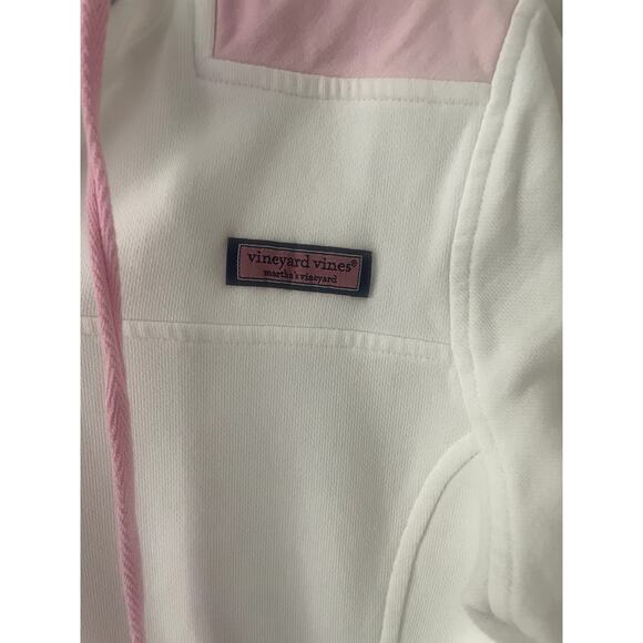 Vineyard Vines Pullover White/Pink Sweatshirt Sz S - Picture 3 of 5